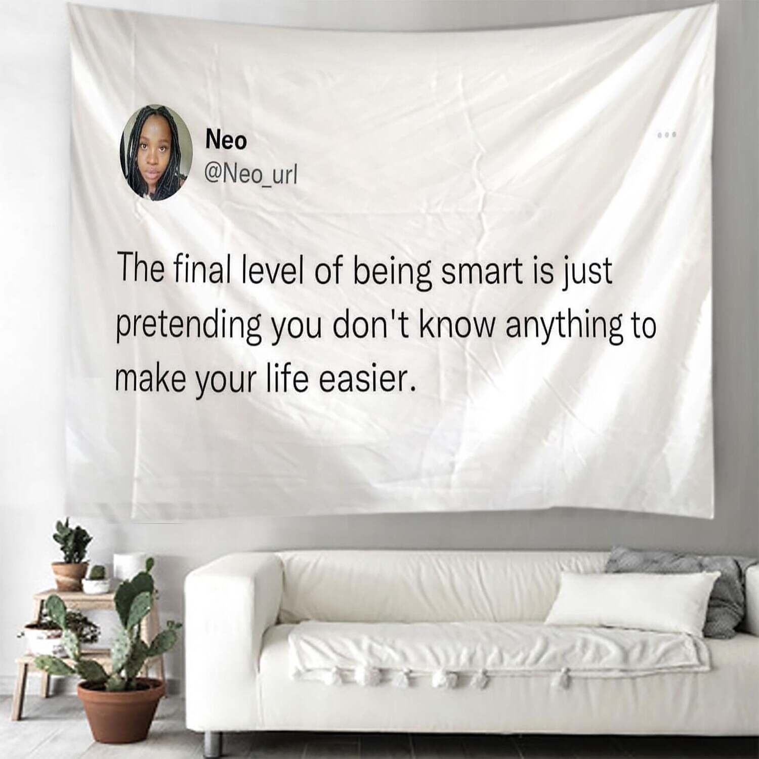 Funny Large Wall Tapestry Tweet Art Decoration