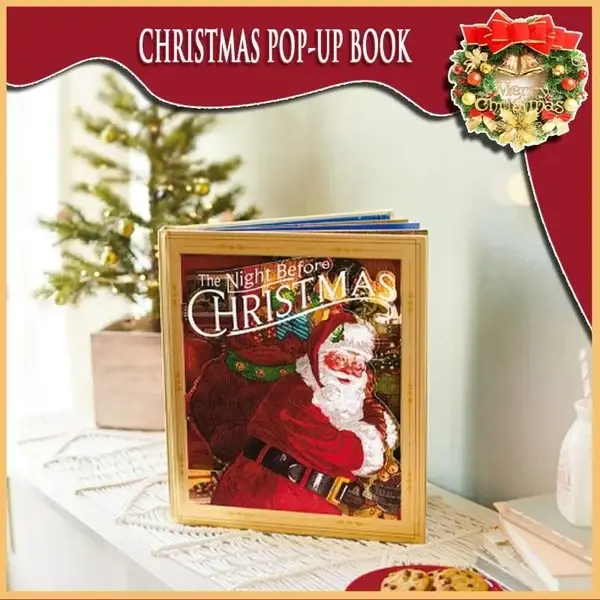 🎁 The Night Before Christmas Pop-Up Book(Light & Sound)