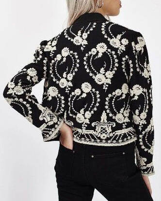 Lapel Velvet Vintage Cardigan Jacket