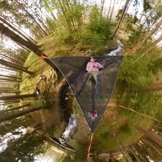 Patented 3 Point Design - Multi-Person Hammock