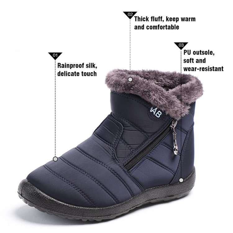 Women's Warm Waterproof Snow Boots