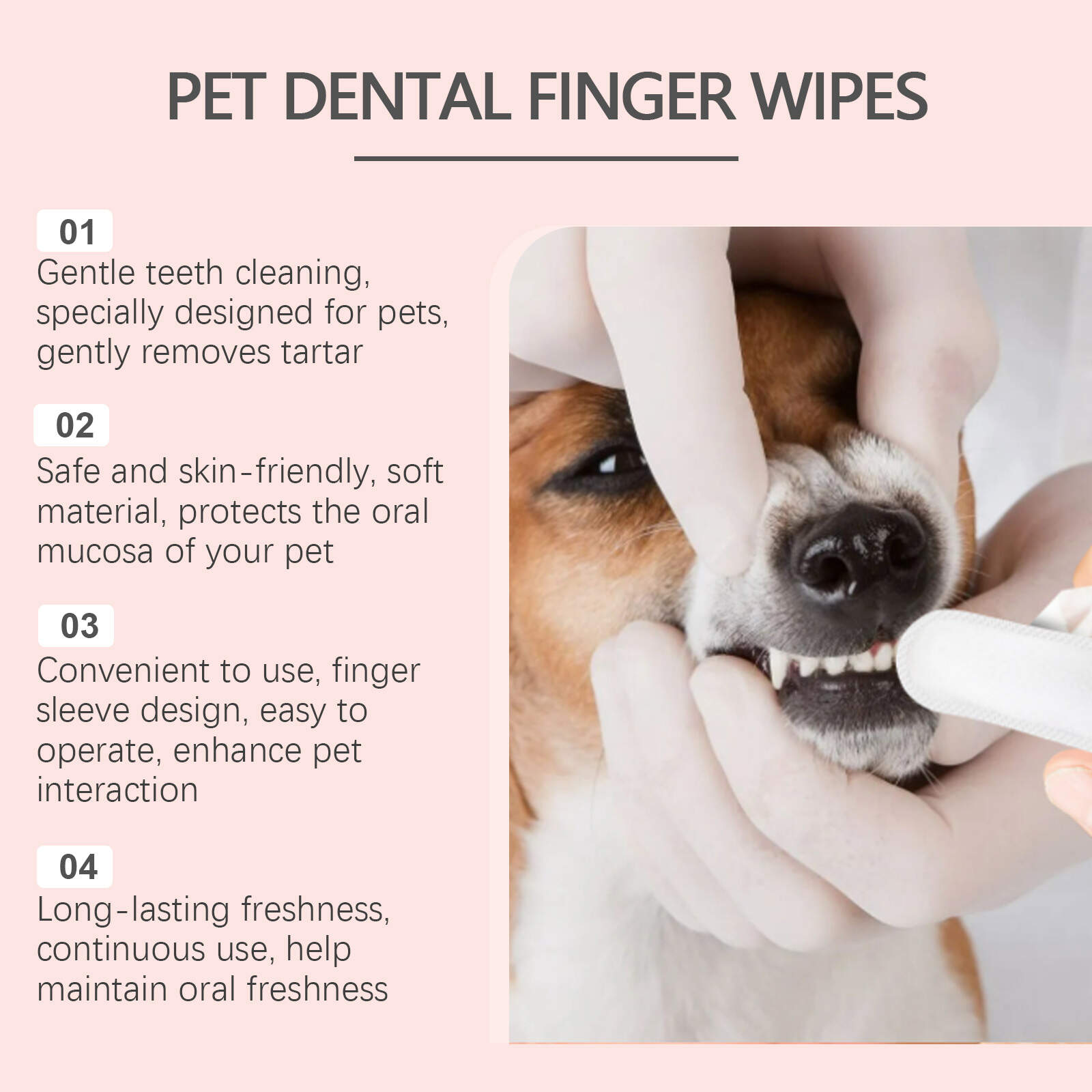 Pet dental finger cots