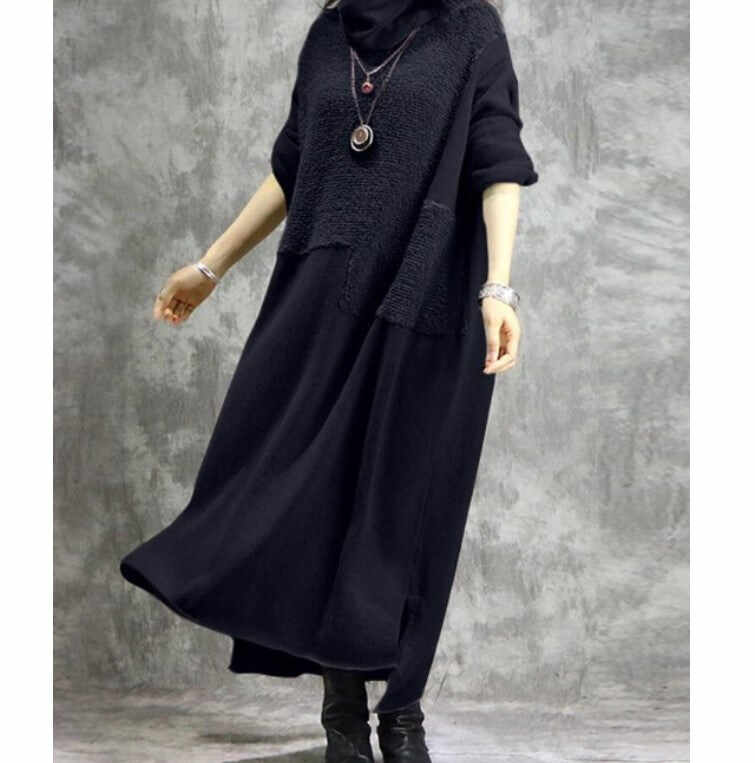 Long Sleeve Irregular Dress