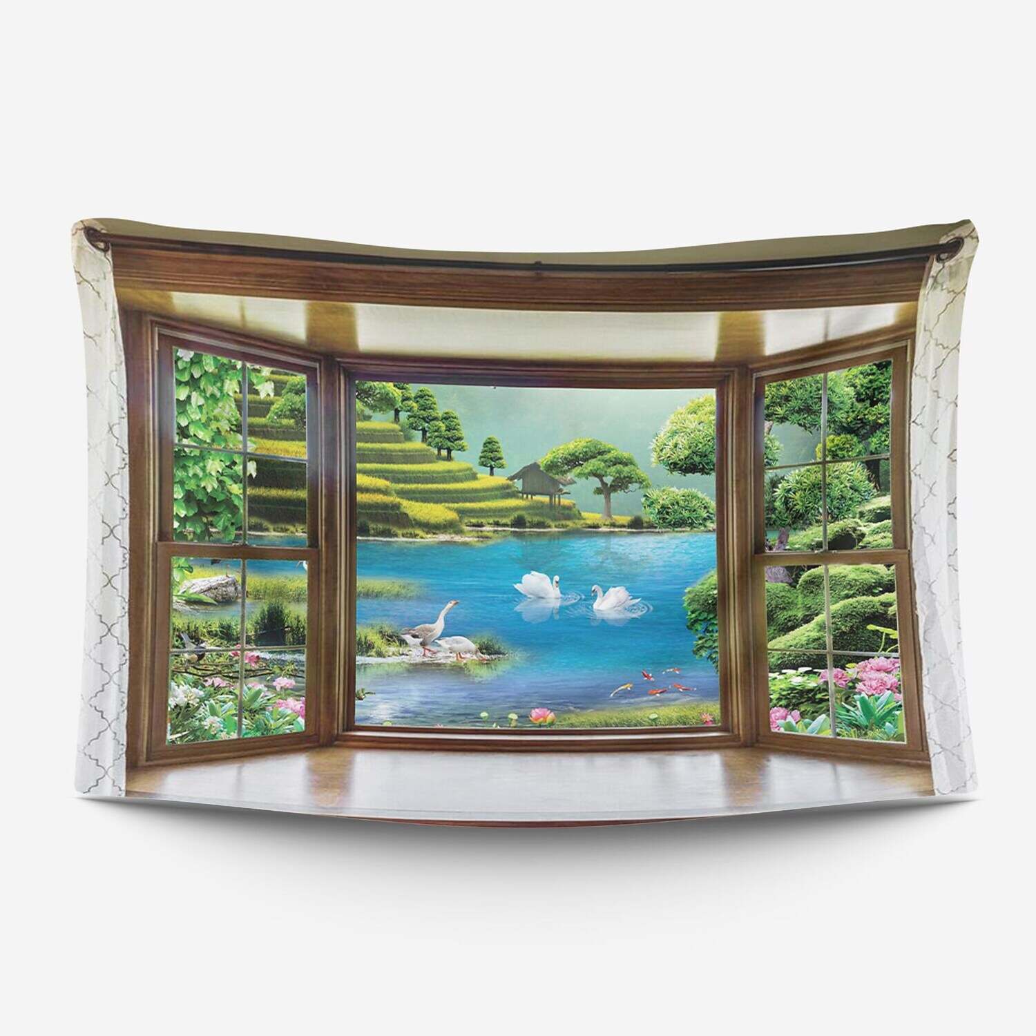 Landscape Large Wall Tapestry Window Art Decor