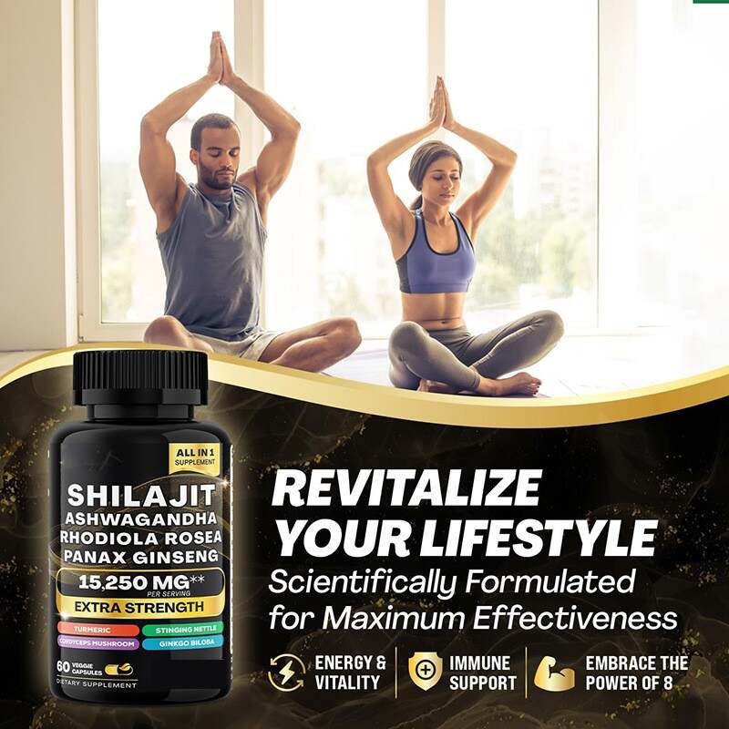 Shilajit Pure Himalayan Organic - 15250MG Shilajit Capsules