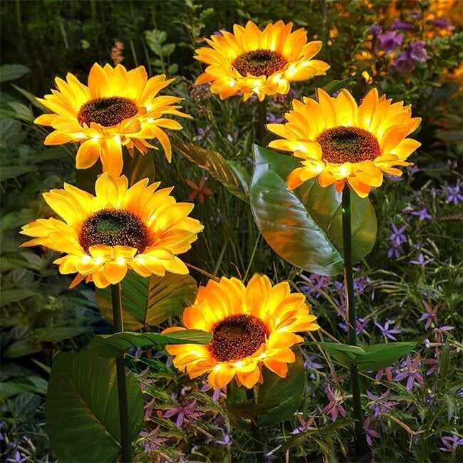 Last Day 49% OFF Solar Powered Sunflower Outdoor Garden Light