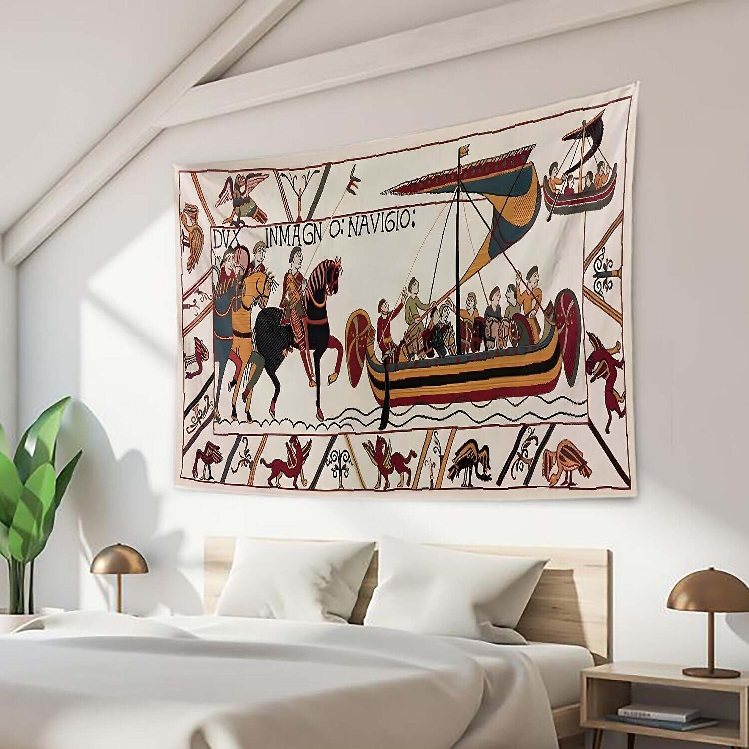 Medieval Bayeux Wall Tapestry Art Decor