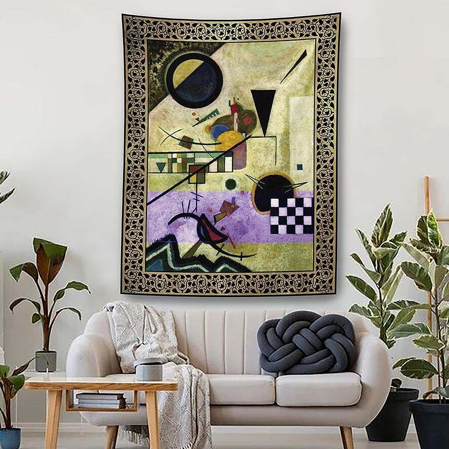 Wassily Kandinsky Wall Tapestry Art Decor Famous Painting Photograph Backdrop