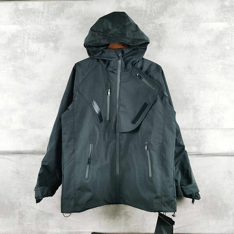 Multi-Zipper Pocket Jacket