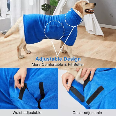 🎄Christmas Hot Sale 50% OFF-Super absorbent pet bathrobe (Free Shipping Over Two Piece）