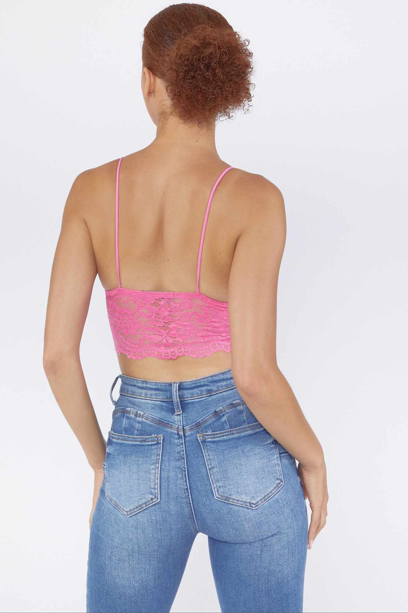 Women Apparel | Lace V-Neck Bralette Light Pink Forever21 - FS76455