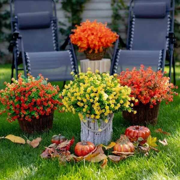 (ONLY $3.99 Mother's Day Sale)-Outdoor Artificial Flowers