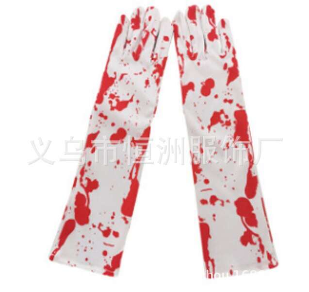 Hot halloween skeleton gloves skeleton socks horror ghost claw gloves dead bleeding gloves