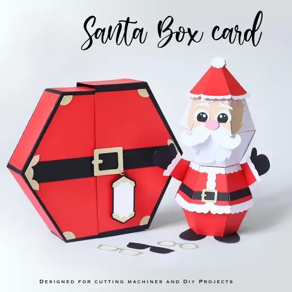 🎅Hot Sale--🥳3D Santa Claus Prank Pop-up Box card🎁