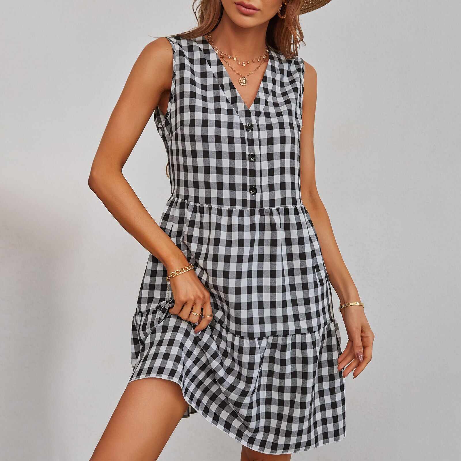 Fashion Plaid Dress