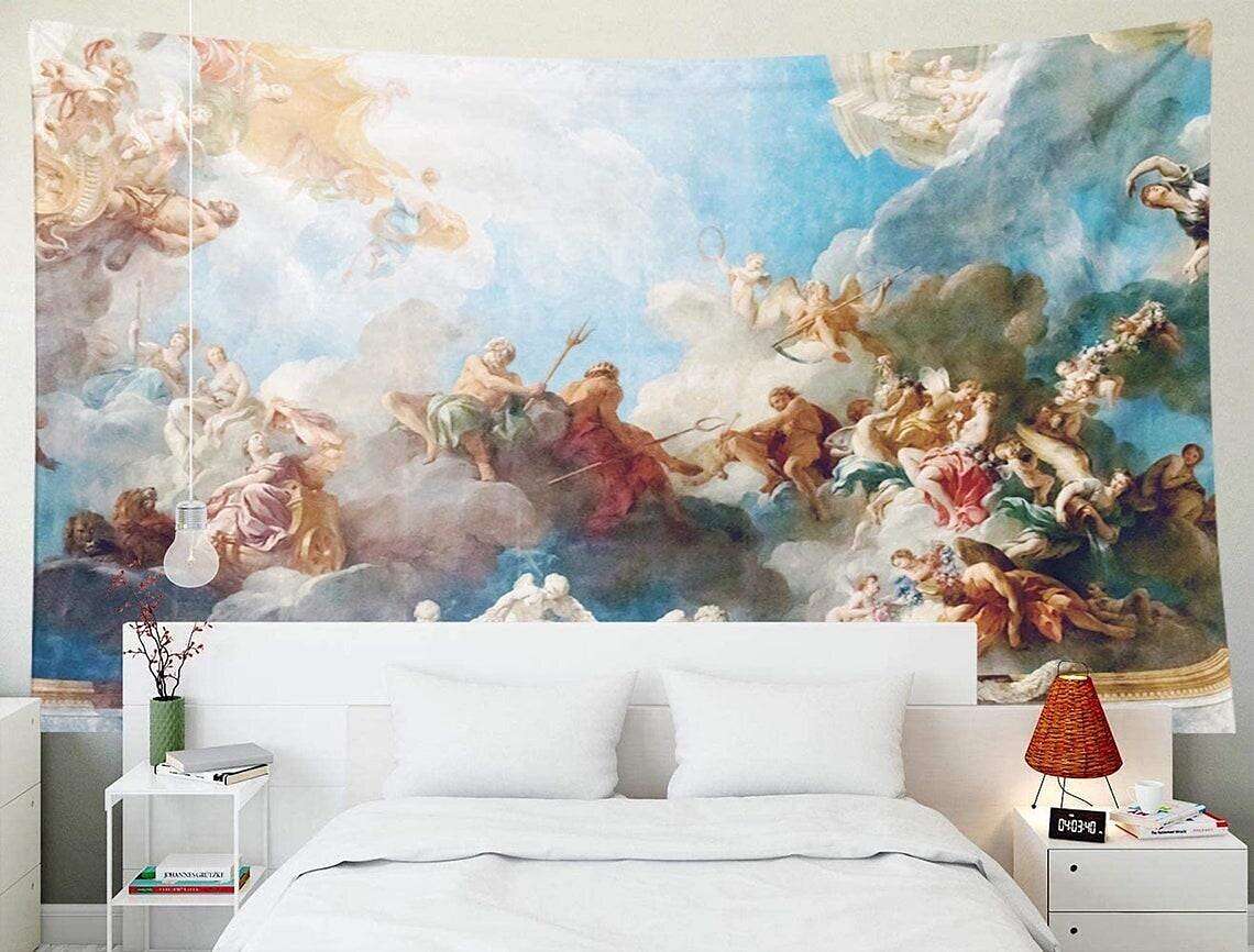 Versailles Paris France Hercules Renaissance Wall Tapestry Wall Murals Artwork Painting Design