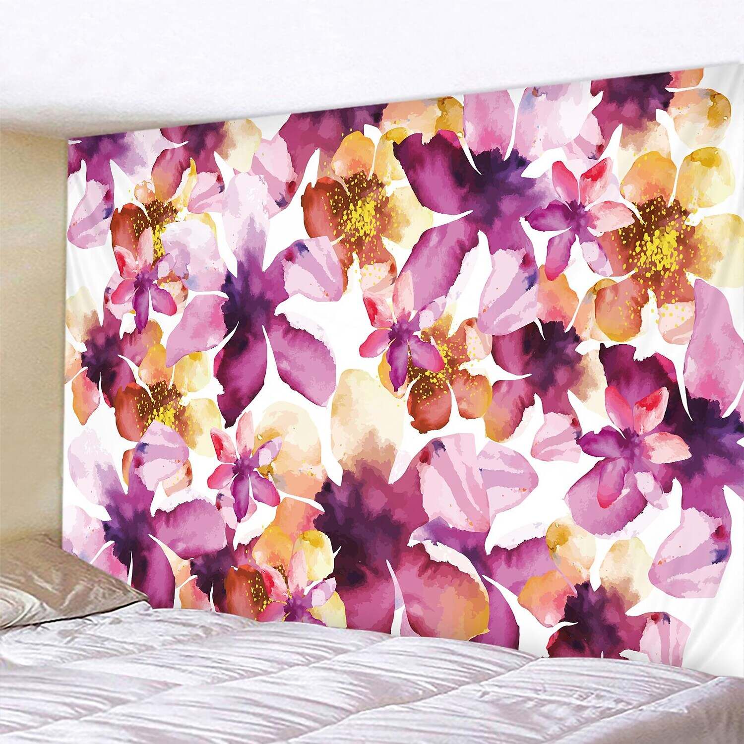 Floral Large Wall Tapestry Art Decor Photograph Backdrop