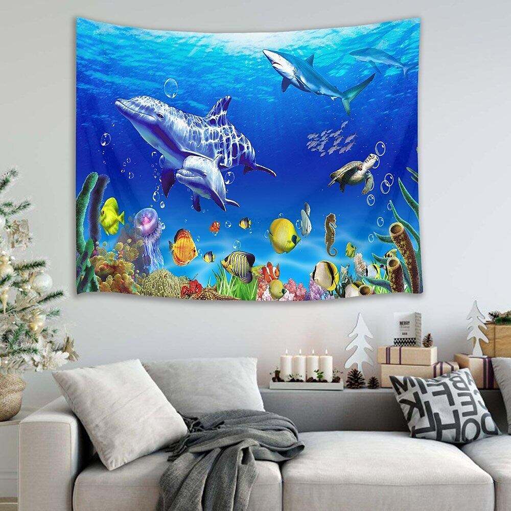 Marine Life Wall Tapestry Art Decor