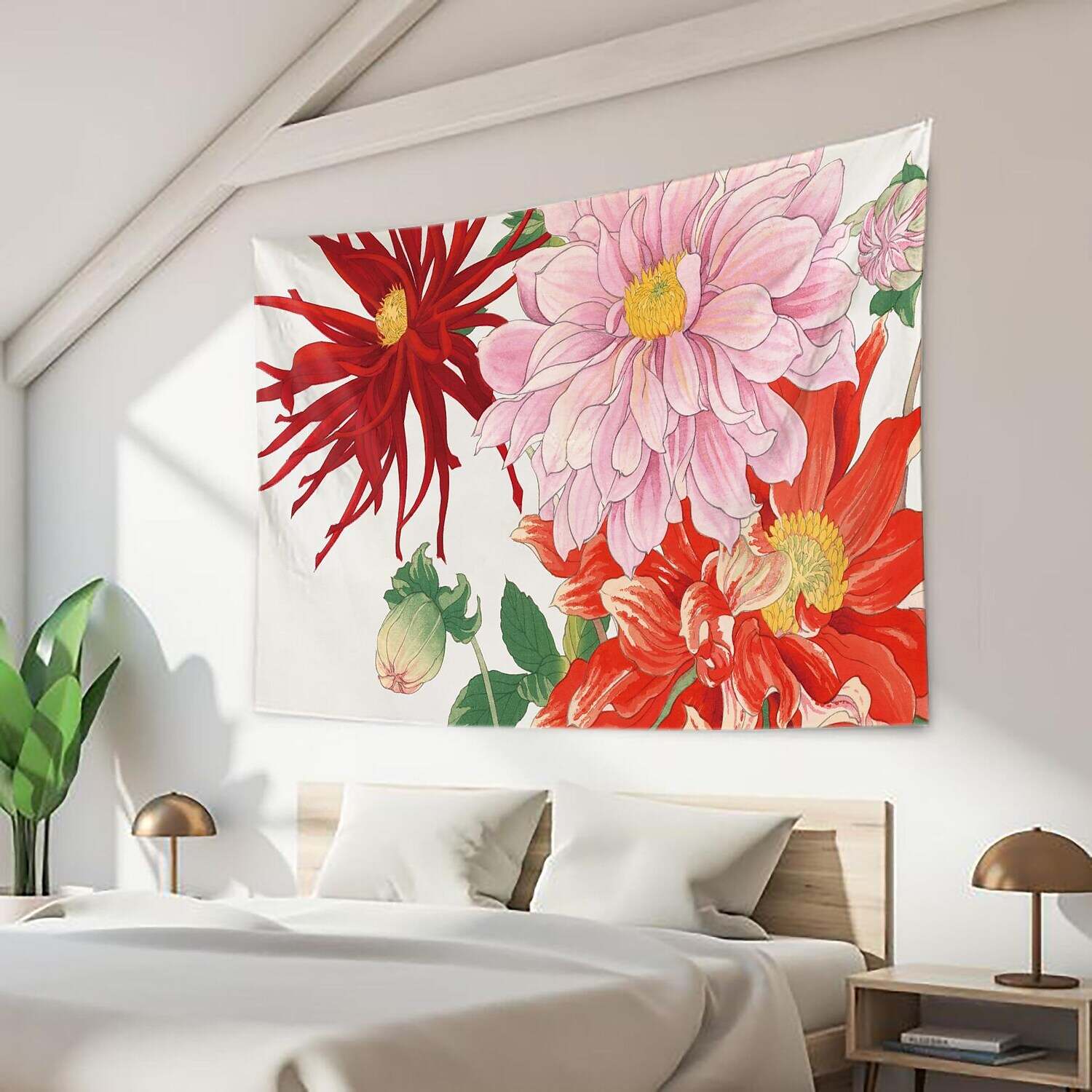 Floral Large Wall Tapestry Art Decor Photograph Backdrop