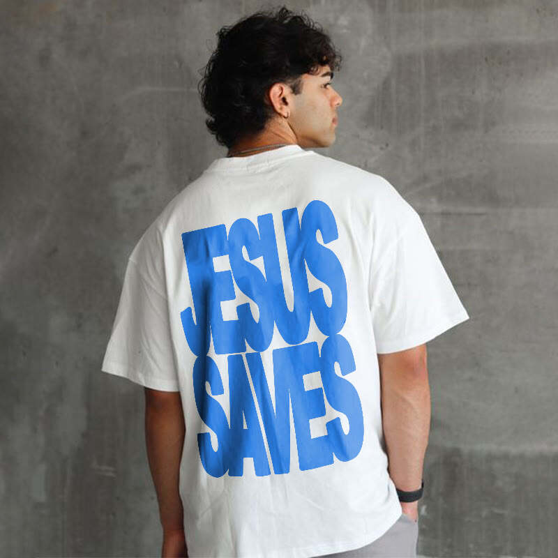 Jesus Saves Print T-shirt