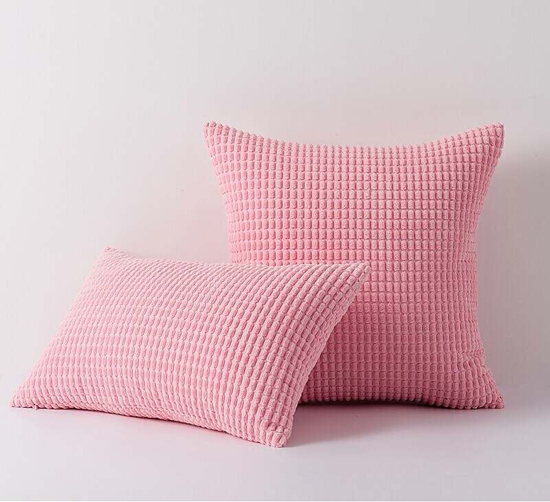 Corn Textured Striped Throw Pillow Covers