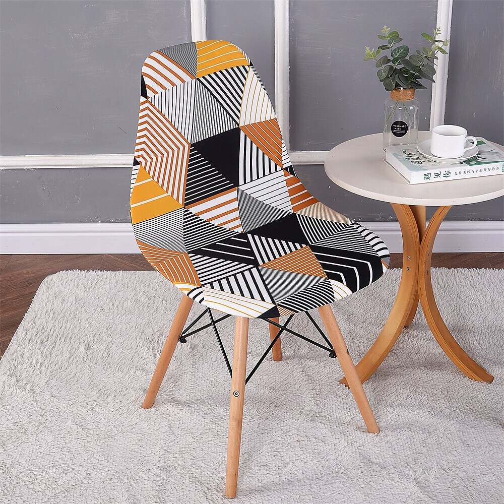 Shell Chair Cover Modern Style Parson Chair Slipcover