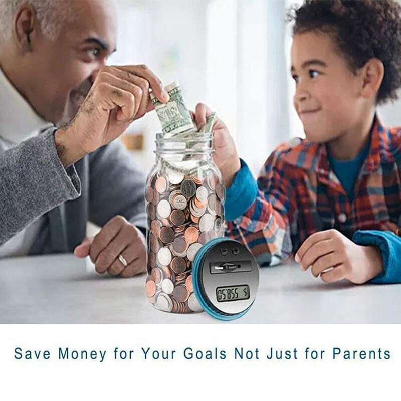 Digital Coin Counting Money Jar