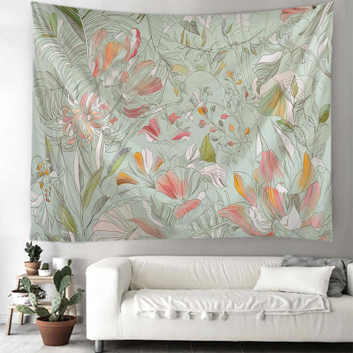 Floral Large Wall Tapestry Art Decor Photograph Backdrop