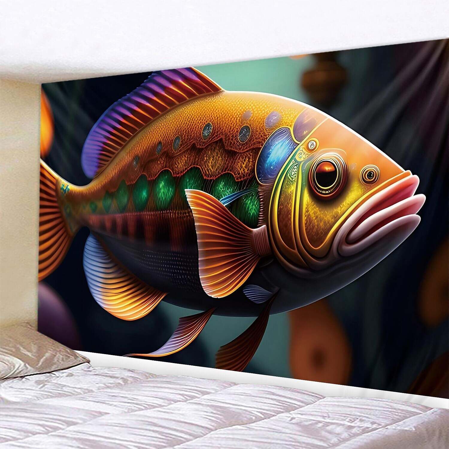 Ocean Fish Wall Tapestry Art Decor