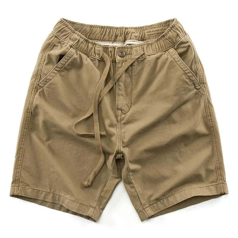 Casual Loose Drawstring Solid Color Shorts