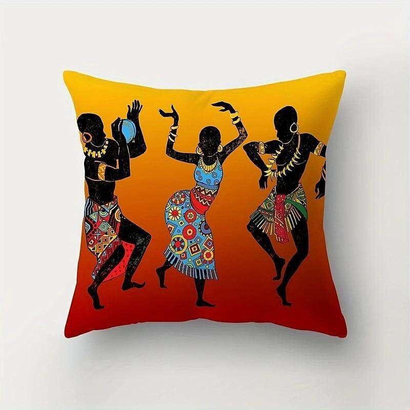 African Women Double Side Pillow Cover 4PC Soft