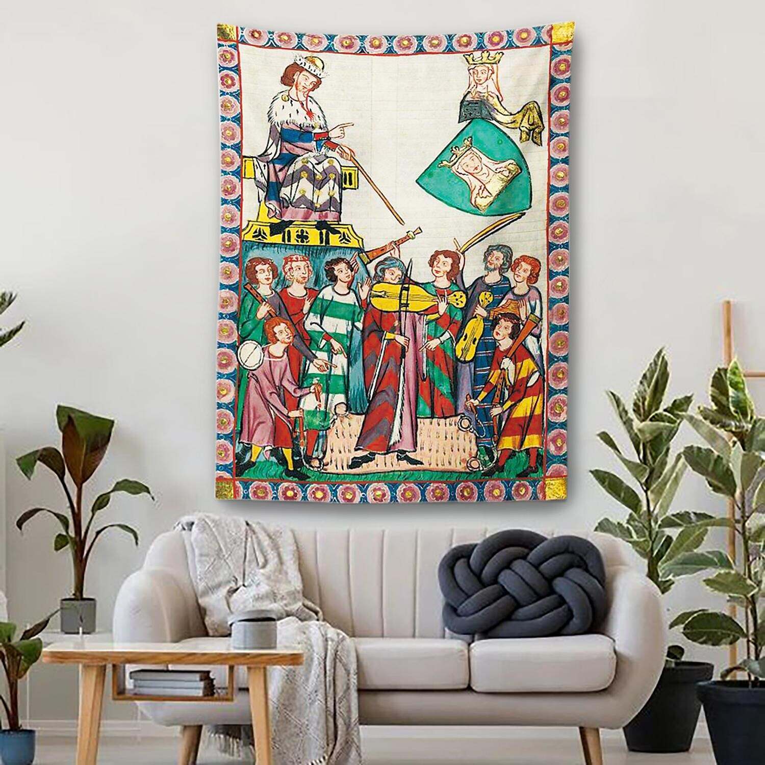 Medieval Large Wall Tapestry Art Decor