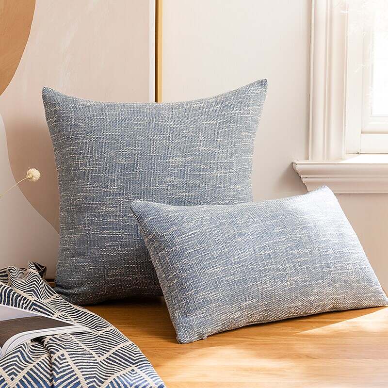 Solid Color Cotton Linen Pillowcase