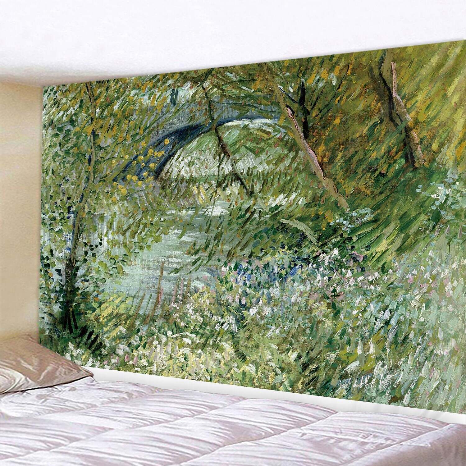 Oil Painting Forest Wall Tapestry Art Decor