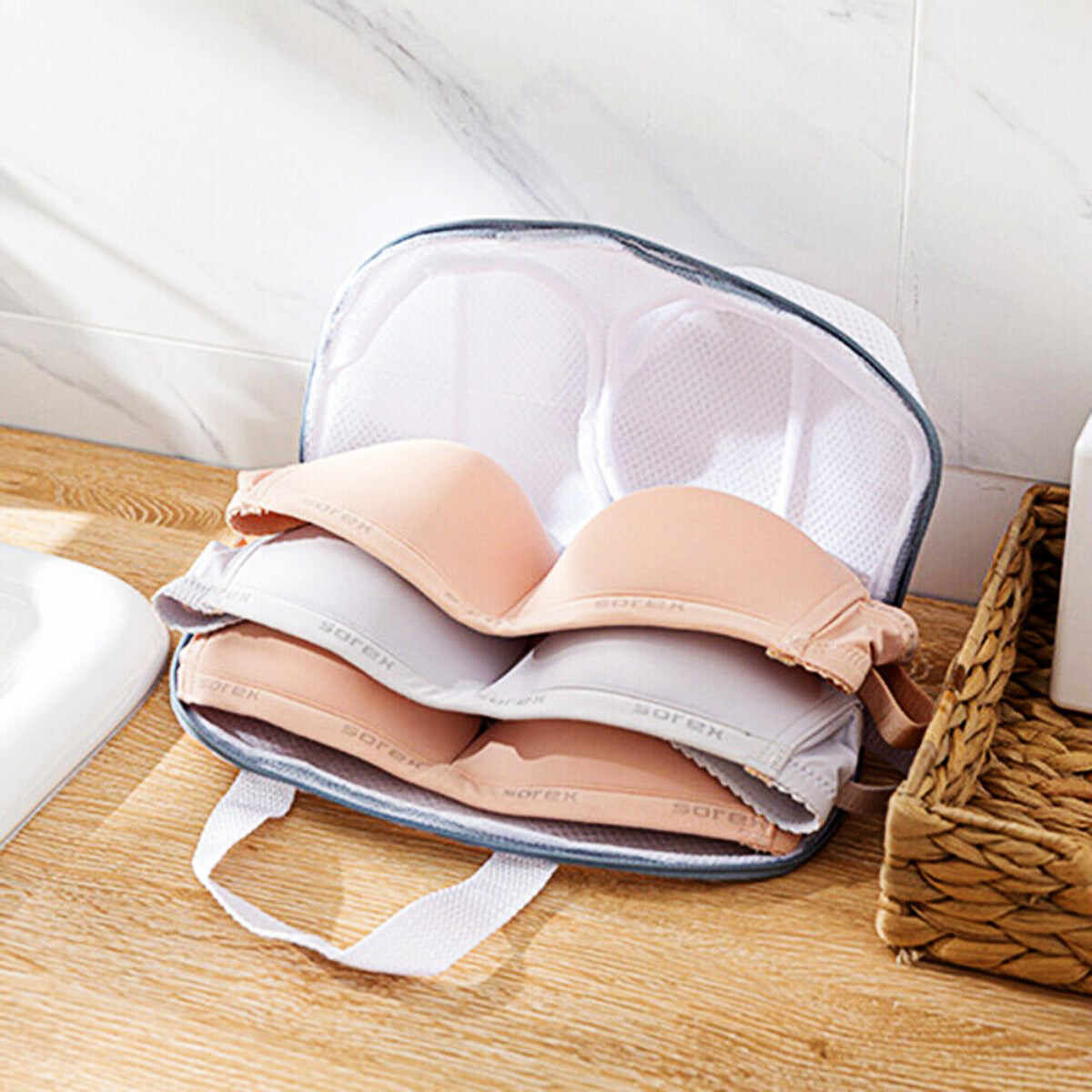 Bra Mesh Washing Bag   |   Bra-Shaped Anti-Deformation Pouch