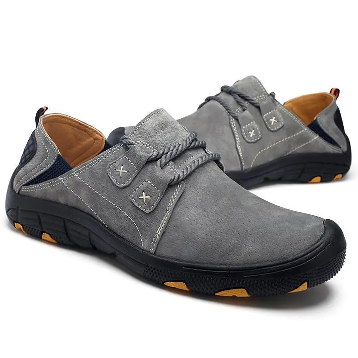 Men's Leather Slip-resistant Outdoor Casual Hiking Shoes