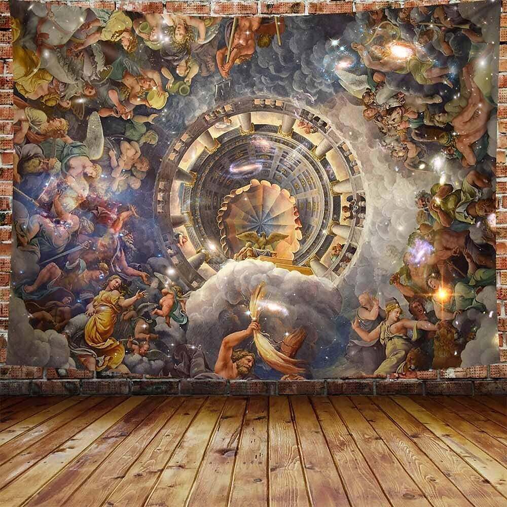 European Fairy Tapestry Wall Medieval Art Decor