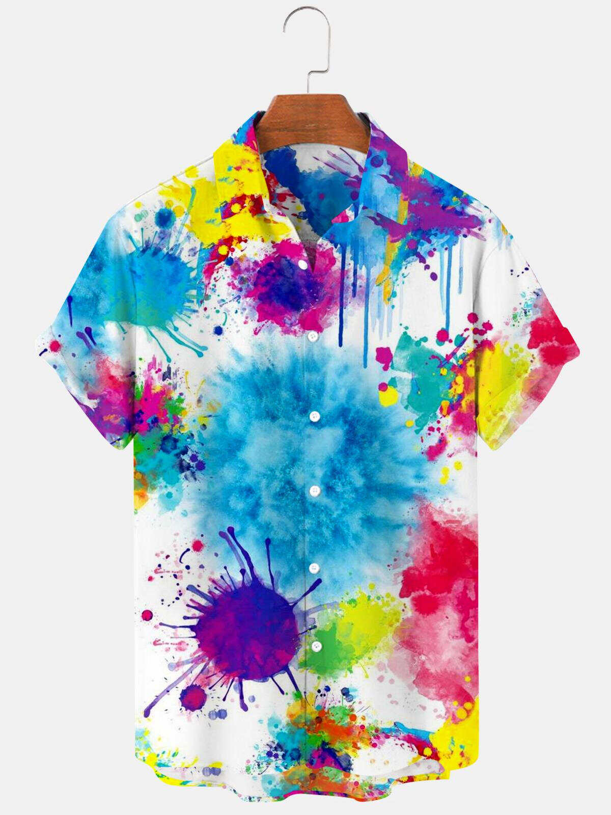 Abstract Tie Dye Men's Shirts