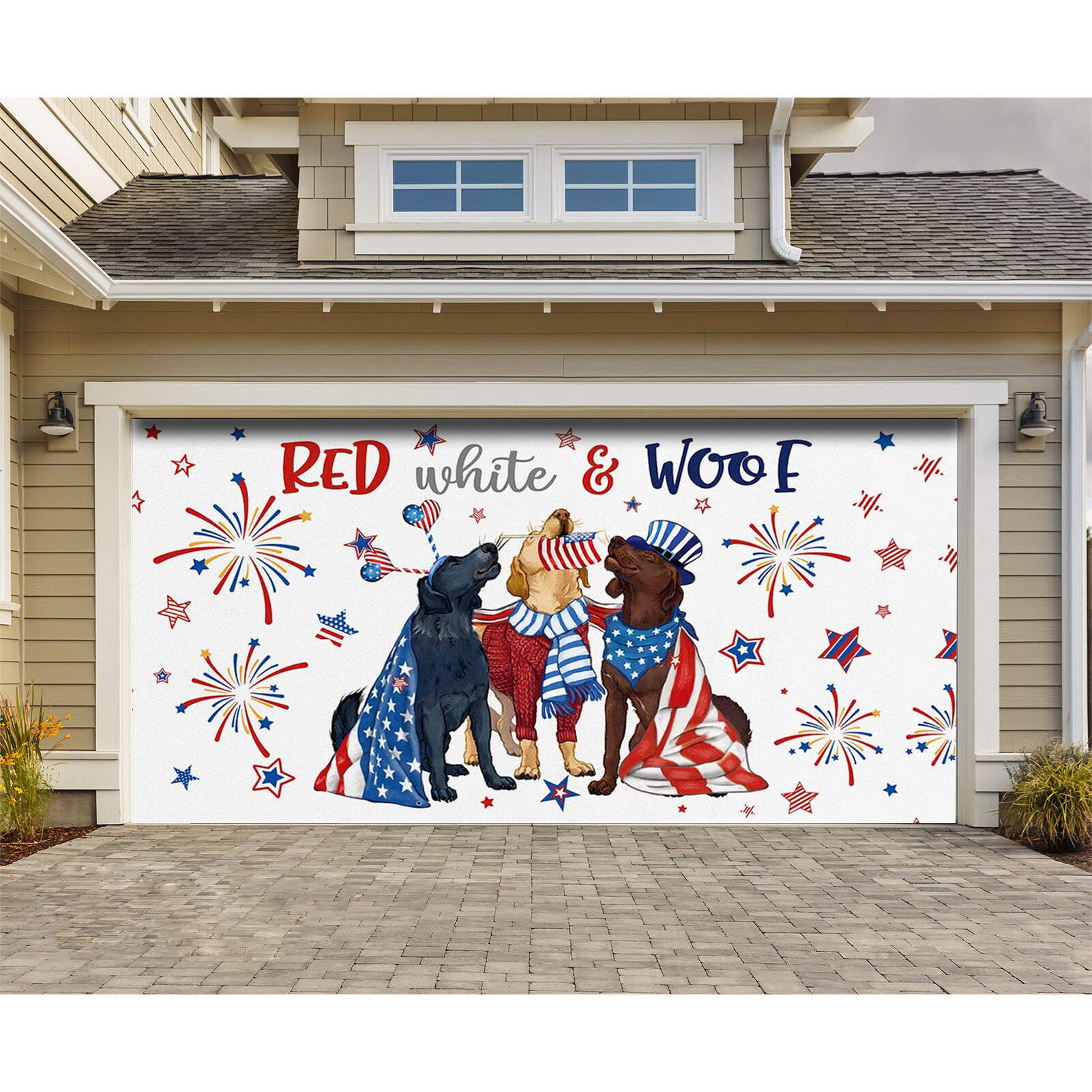 Patriotic Garage Door Mural