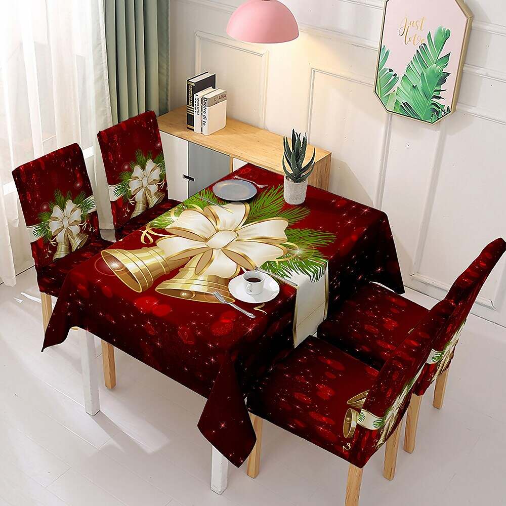 Christmas Decoration Tablecloth Elastic One-piece Chair Cover