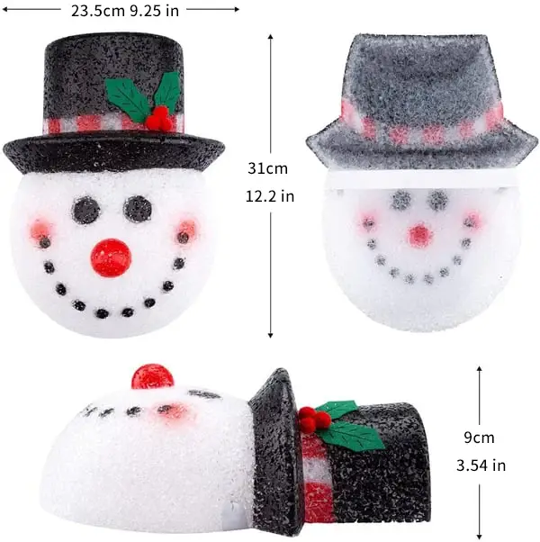 ⛄Snowman Porch Light Covers