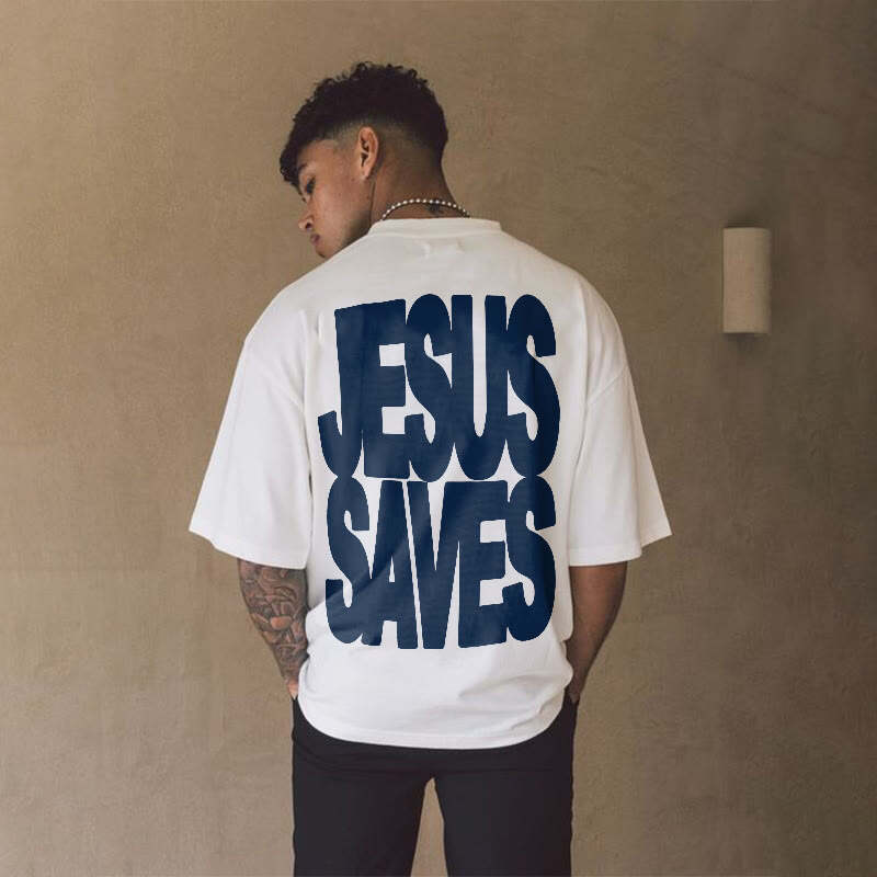 Jesus Saves Print T-shirt