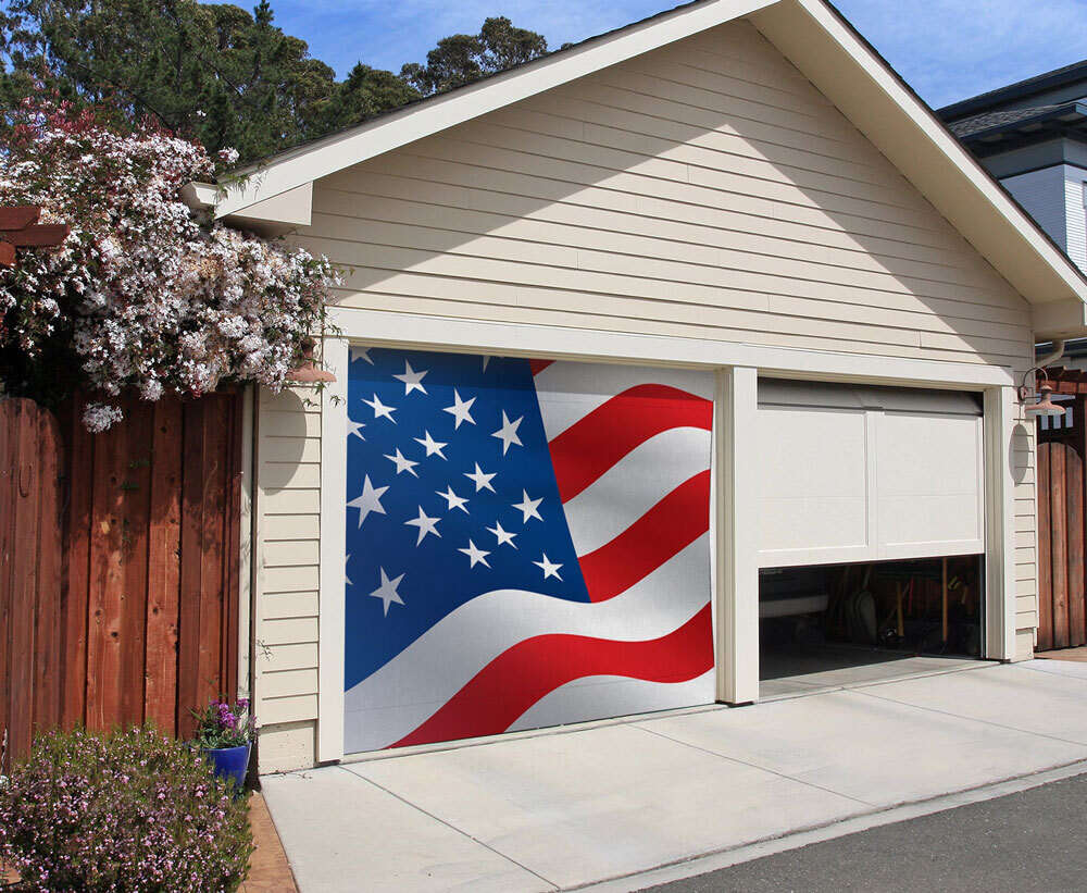 Patriotic Garage Door Mural