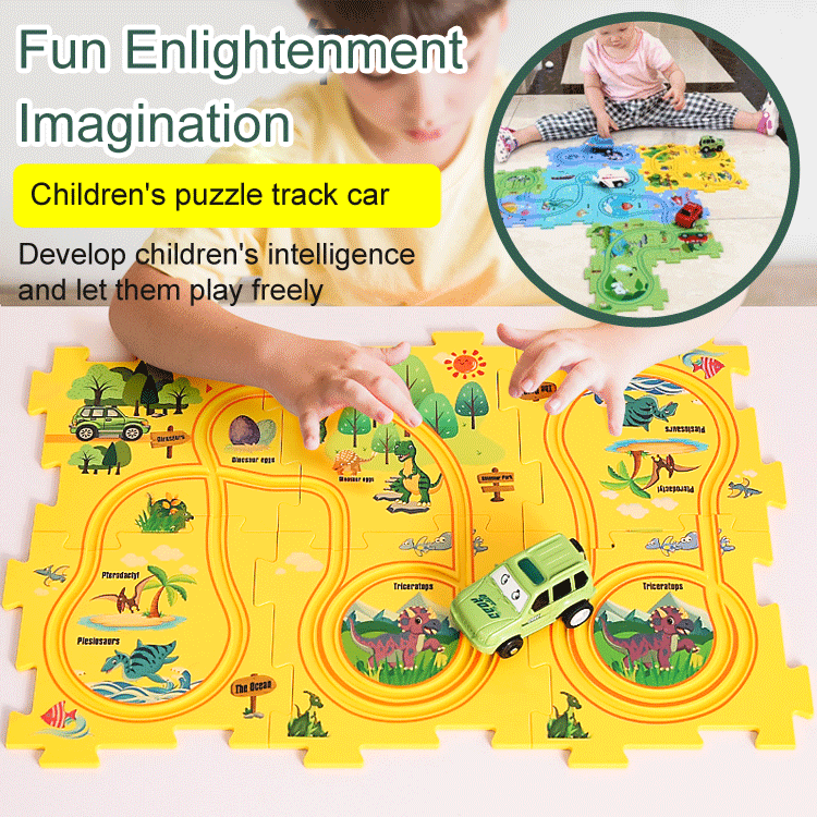 Hot Sales - 49% OFFChildren's Educational Puzzle Track Car Play Set
