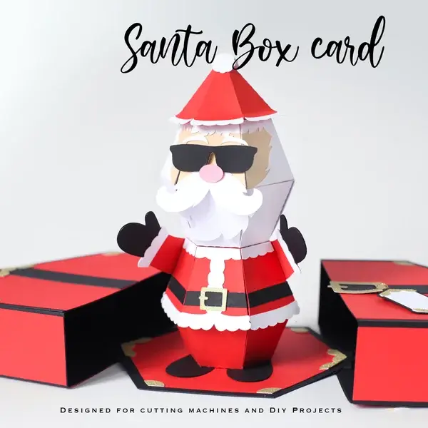 🎅Hot Sale--🥳3D Santa Claus Prank Pop-up Box card🎁