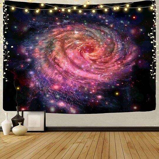 Galaxy Blacklight UV Reactive Wall Tapestry