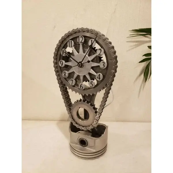 🎄CHRISTMAS BIG SALE - SMALL BLOCK TIMING CHAIN CLOCK, MOTORIZED, ROTATING