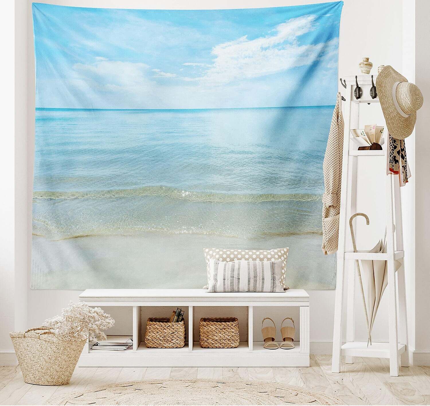 Beach Theme Wall Tapestry Art Decor Photograph Backdrop