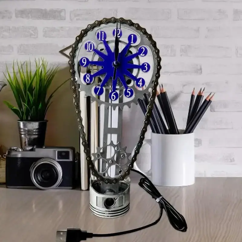 🎄CHRISTMAS BIG SALE - SMALL BLOCK TIMING CHAIN CLOCK, MOTORIZED, ROTATING