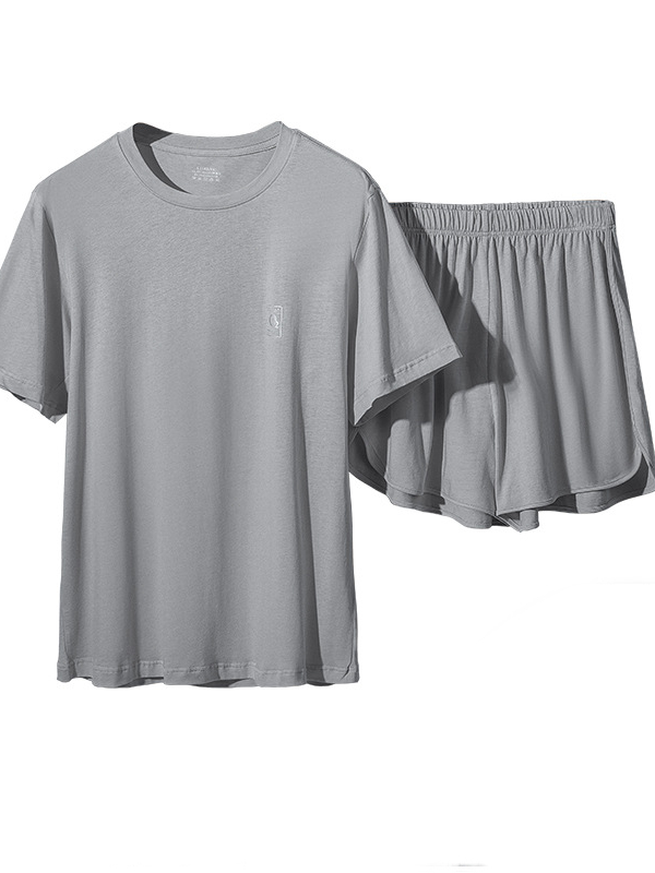 Casual Lyocell Regular Fit Short Sleeve Pajama Set